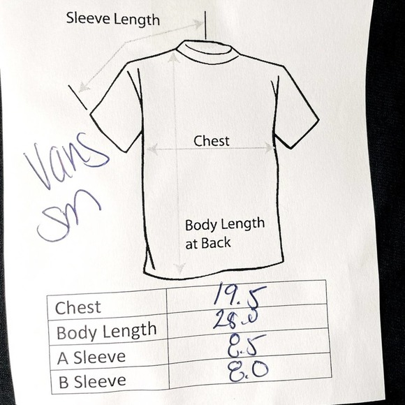 VINTAGE 90s VANS CHECKERBOARD T-SHIRT - S - Picture 4 of 4